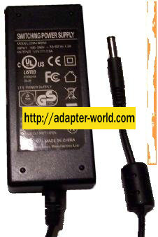 ZDA180250 AC Adapter 18VDC 2.5A -( ) 2x5.5mm SWITCHING POWER SUP