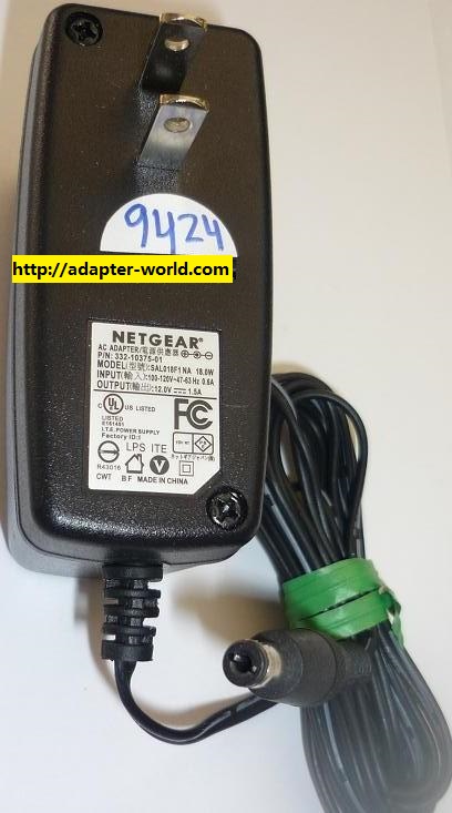 NEW NETGEAR 12VDC 1.5A USED -(+) 2x5.5x9mm ROUND BARREL SAL018F1NA AC ADAPTER POWER SUPPLY