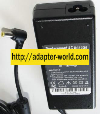REPLACEMENT 324816-001 AC ADAPTER 18.5V 4.9A NEW REPLACEMENT 324816-001 AC ADAPTER 18.5V 4.9A NEW