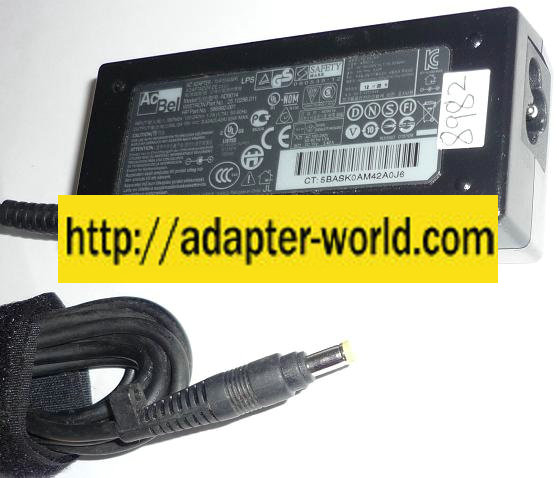 ACBEL AD9014 AC ADAPTER 19VDC 3.42A NEW -( ) 1.5x4.8mm Round Ba