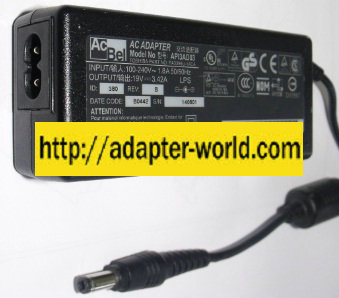 ACBEL AP13AD03 AC ADAPTER 19VDC 3.42A POWER SUPPLY LAPTOP API-76