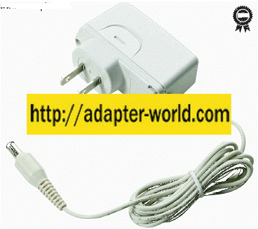 A D TB-233 AC ADAPTER 6V DC 500mA New -( ) 2x5.5mm Barrel 120va