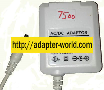 AP3911 Ac Dc Adapter 5V DC 500mA New (-) 1.3x3.4x7.5mm straigh