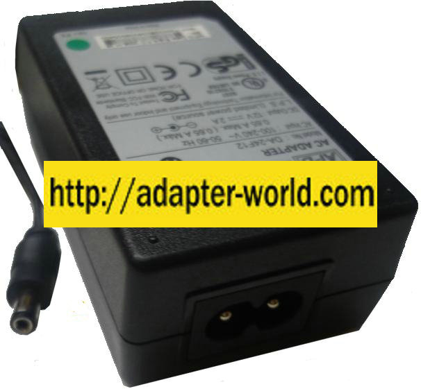 ASIAN POWER APD DA-24F12 AC ADAPTER 12V 2A For External HDD