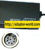 AUDIOVOX AD-14E-1 AC DC ADAPTER 24V 5A Triple Voltage 8Pin Din