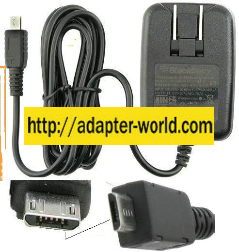 BLACKBERRY PSM04A-050RIM (NY) AC ADAPTER 5VDC 0.7A Micro USB 5 P