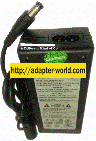 CWT PAG024F AC Adapter 12vdc 2A -( ) 2x5.5mm New 100-240vac Pow