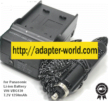 Charger for Battery VW-VBG130 Panasonic Camcorder HDC-SD9PC SDR-
