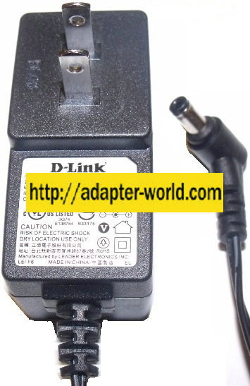D-LINK MU05-P050100-A1 AC ADAPTER 5Vdc 1A New -( ) 90 ° 2x5.5mm