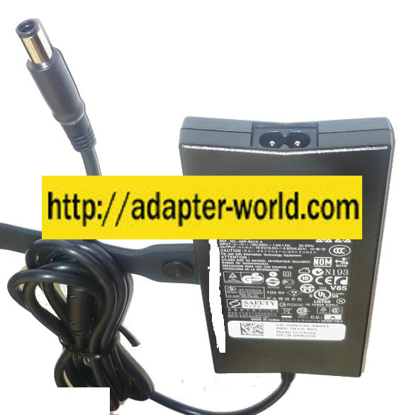 DELL DA90PE0-00 AC ADAPTER 19.5VDC 4.62A NEW -( ) 5.1x7.3mm PIN