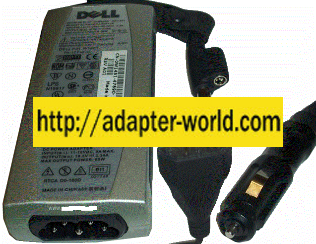 DELL HP-AF065B83 AC DC ADAPTER 19.5V 3.34A LAPTOP POWER SUPPLY