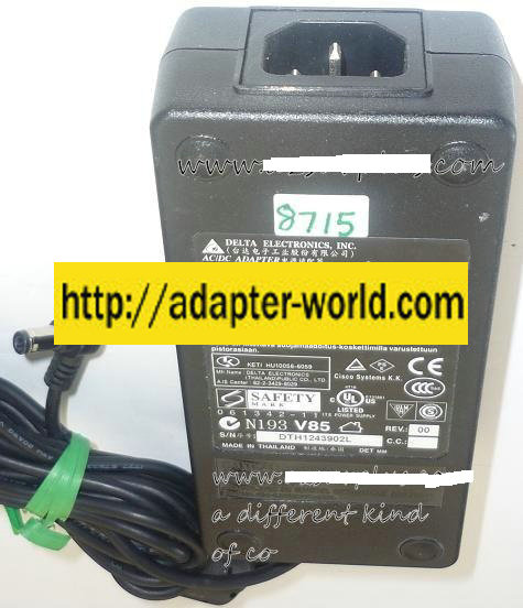 DELTA EADP-45BB B AC ADAPTER 56VDC 0.8A NEW -( ) 2.5x5.5x10.4mm