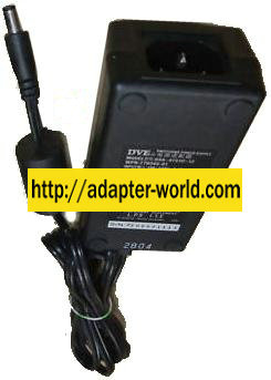 DVE DSA-0151D-09.5 AC ADAPTER 9.5VDC 1.8A NEW 2.5x5.5mm -( ) 10