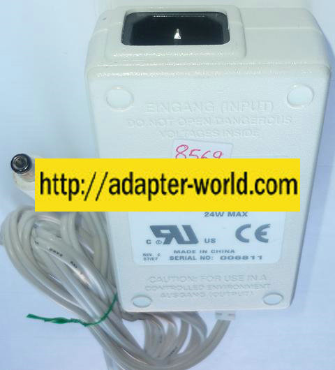 ELPAC MW2412 AC ADAPTER 12VDC 2A 24W NEW -( ) 2.3x5.5x9.7mm ITE