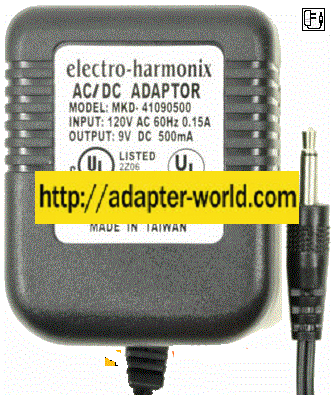 Electro-Harmonix MKD-41090500 AC ADAPTER 9V 500mA Power Supply