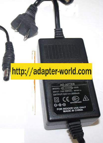 DECHANG LONG-2028 AC ADAPTER 12V DC 2000mA LIKE NEW POWER SUPPLY