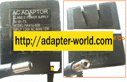 HA41U-838 AC ADAPTER 12VDC 500mA -( ) 2x5.5mm 120vac New SWITCH