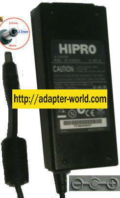 HIPRO HP-OL060D03 AC ADAPTER 12VDC 5A NEW -( )- 2.5x5.5POWER SU
