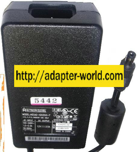 HITRON HEG42-12030-7 AC ADAPTER 12V 3.5A POWER SUPPLY FOR LAPTOP
