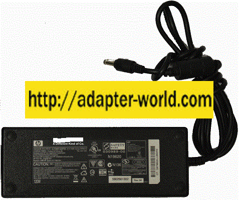 HP PPP017L AC ADAPTER 18.5VDC 6.5A 5x7.4mm 120W PA-1121-12H 3166