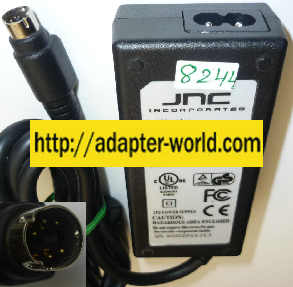 JNC INCORPORATED PA-215 AC ADAPTER 5VDC 1.5A 12V 1.8A NEW 5PIN