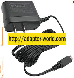 KYOCERA TXTVL10148 AC ADAPTER 5VDC 350mA CELLPHONE POWER SUPPLY