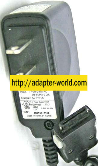LG TA-P01WR AC ADAPTER 5V 1A POWER SUPPLY FOR LG CELL PHONES