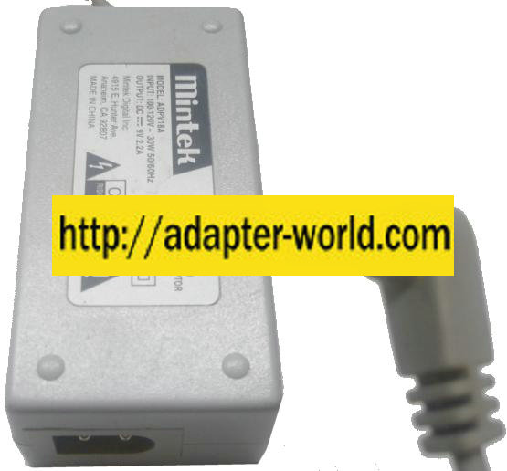 MINTEK ADPV18A AC ADAPTER 9V DC 2.2A POWER SUPPLY