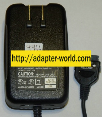 MOTOROLA SPN4226A AC ADAPTER 7.8VDC 1A NEW POWER SUPPLY