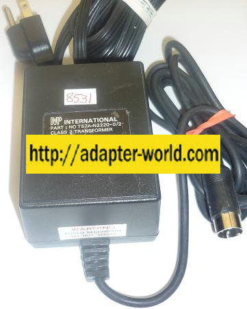 MP INTERNATIONAL T57A-N2220-0/2 AC ADAPTER 18VAC 2.22A new 3PIN