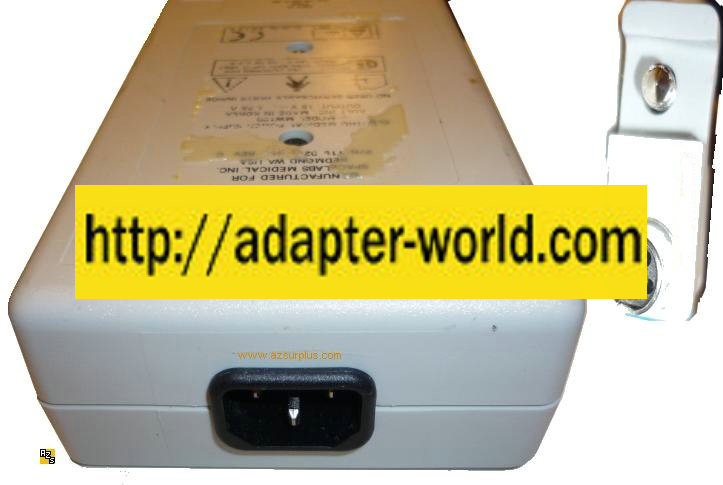 SPACELABS MEDICAL MW100 AC ADAPTER 18V 4.25A ELECTRO POWER SUPPL