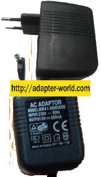 SDN MW41-0900500U AC DC ADAPTER 9VDC 500mA EUROPE POWER SUPPLY 2