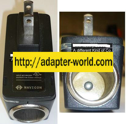 NAVIGON AC ADAPTER 12.6VDC 800mA NEW 110-220V AC