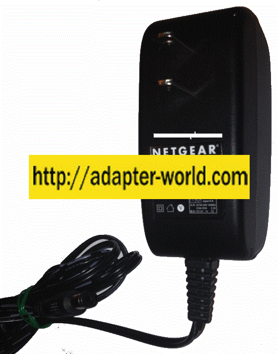 NETGEAR AD810F20 AC ADAPTER 12V DC 1A NEW -( )- 2x5.4x9.5mm ITE