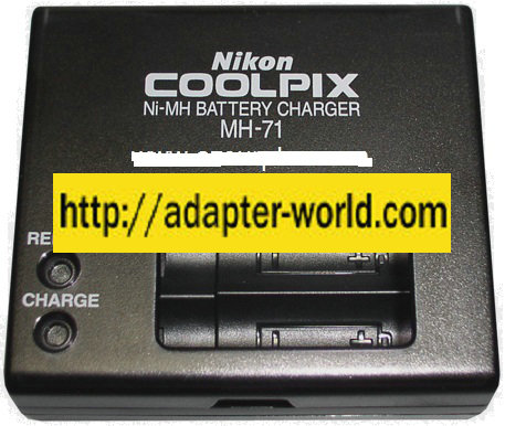 NIKON MH-71 Ni-MH BATTERY CHARGER 1.2VDC 1A X2 NEW