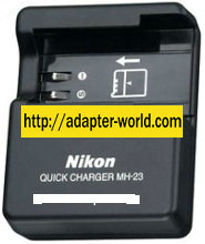 NIKON MH-23 AC ADAPTER 8.4Vdc 0.9A 100-240vac Battery Charger PO
