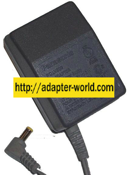 PANASONIC PQLV208 AC ADAPTER 9VDC 350mA -( )- New 1.7 x 4.7 x 9
