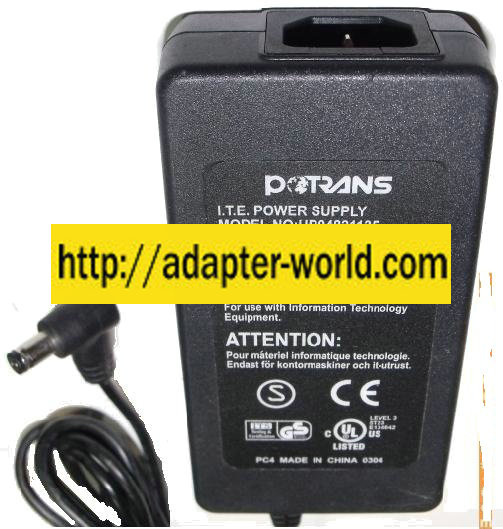 POTRANS UP04821135 AC ADAPTER 13.5V 3.5A POWER SUPPLY
