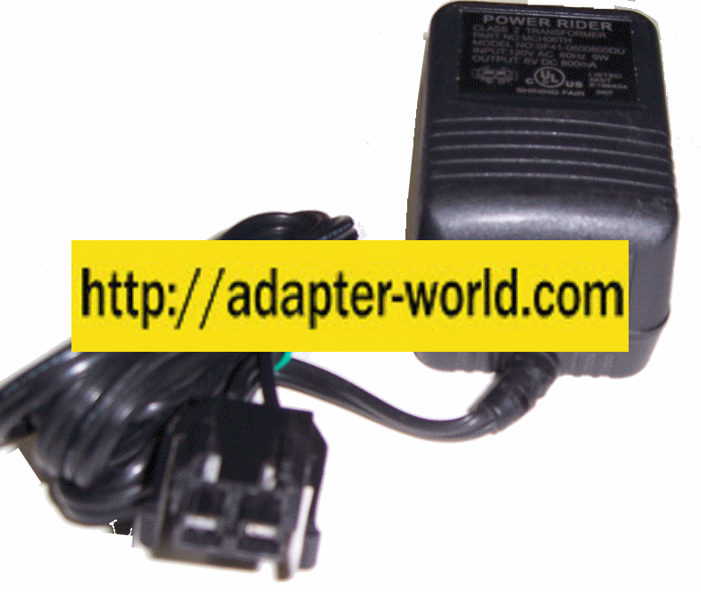 POWER RIDER SF41-0600800DU AC ADAPTER 6VDC 800mA New 2 Pin Mole