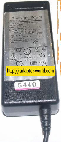 PREMIUM POWER EA1060B AC ADAPTER 18.5V 3.5A COMPAQ LAPTOP POWER