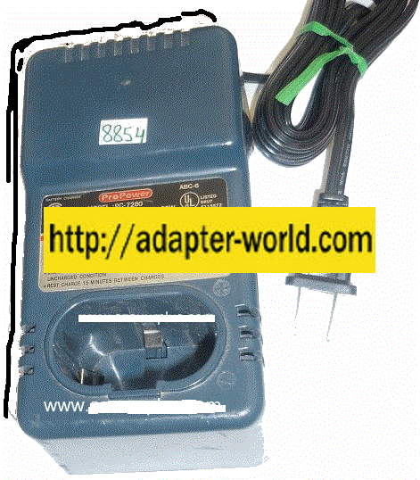 PROPOWER PC-7280 BATTERY CHARGER 2.2VDC 1.2AHx6 NEW 115VAC 60Hz