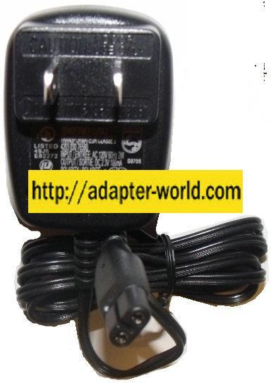 Philishave 4203 030 76580 AC ADAPTER 2.3VDC 100mA New 2 Pin Fema