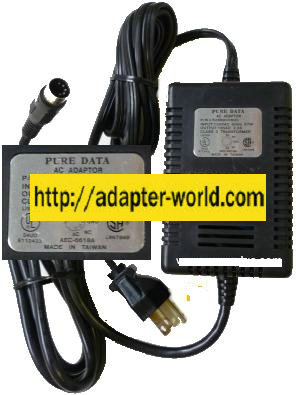 Pure Data AE-8618A 5288000600 AC ADAPTER 18VAC 2.2A 5Pin 13mm Di
