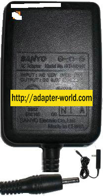 SANYO SCP-10ADT AC ADAPTER 5.2VDC 800mA CHARGER ITE POWER SUPPL