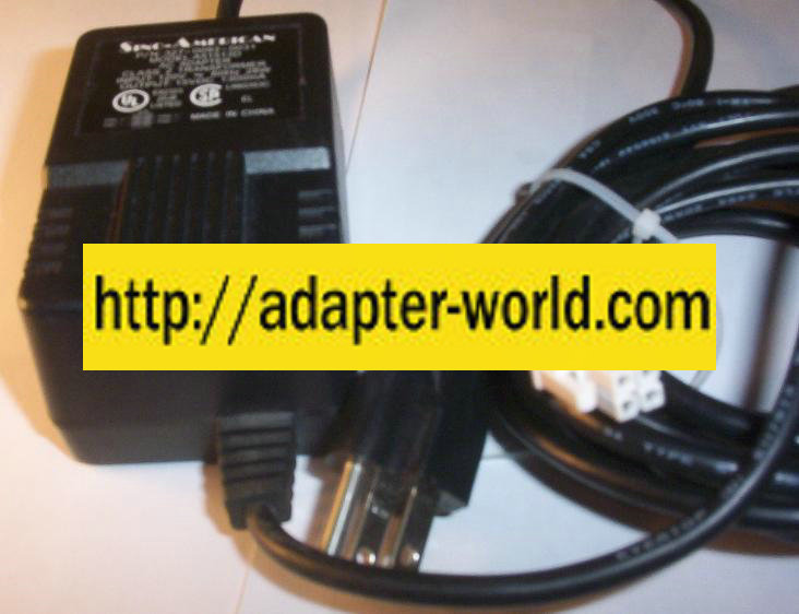 SINO-AMERICAN A51513D AC Adapter 15VDC 1300mA Class 2 Transforme