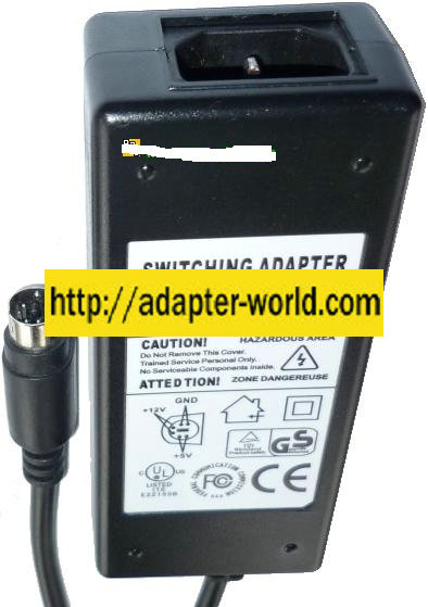 Switching Adapter KY-05036S-12-H AC Adptor 12VDC 5V DC 2A Power