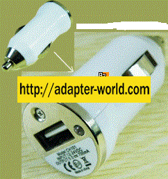 USB 2.0 CM102 Car Charger Adapter 5V 700mA New for ipod iphone M