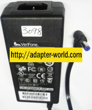 VERIFONE AU-79A0n AC ADAPTER 12Vdc 2A 2x5.5mm -( ) New 100-240v