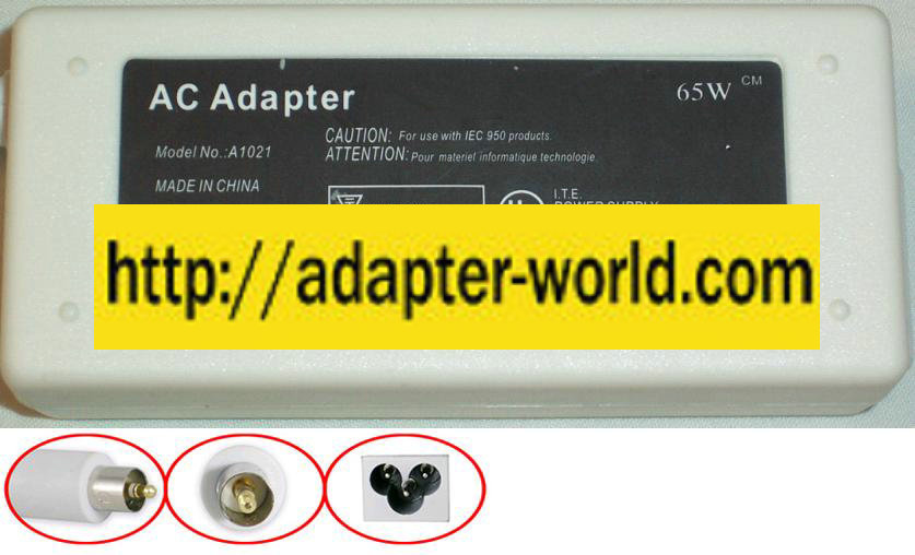 Replacement A1021 AC Adapter 24.5V 2.65A Apple Power Supply