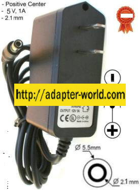 AC DC Switching Adapter 5VDC 1A Generic Power Supply